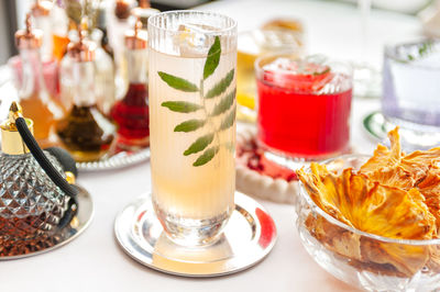 Close-up of drink on table