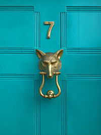Close-up of closed door