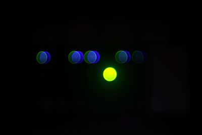 Defocused lights at night