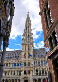 Low angle view of historical building against sky