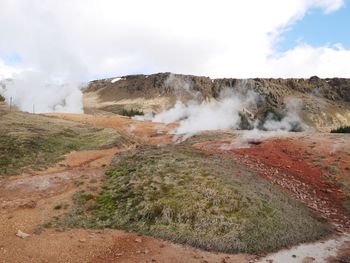 Scenic view of landscape against sky
