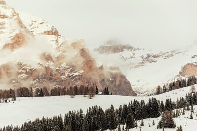 Panorama in alta badia, alto adige, italian alps