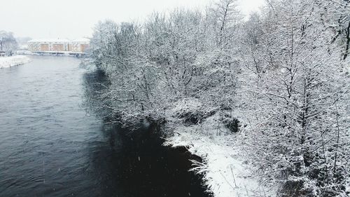 Scenic view of river against sky