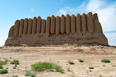 Low angle view of old ruins