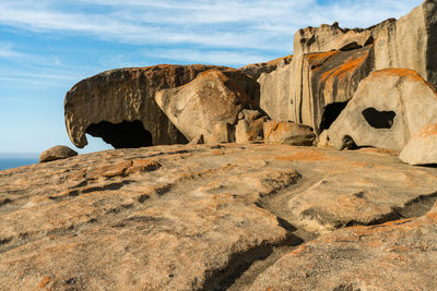 View of rock formations