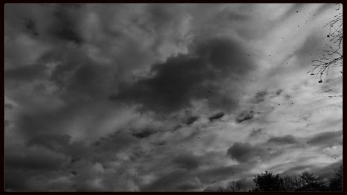 Low angle view of cloudy sky