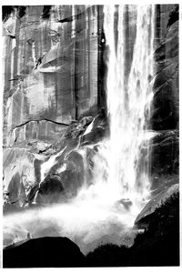 Close-up of waterfall