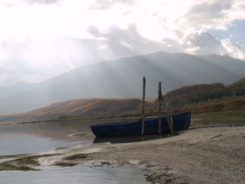 Scenic view of lake against mountains