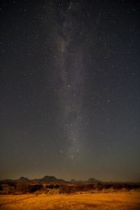 Scenic view of star field at night