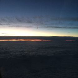 Scenic view of landscape at sunset