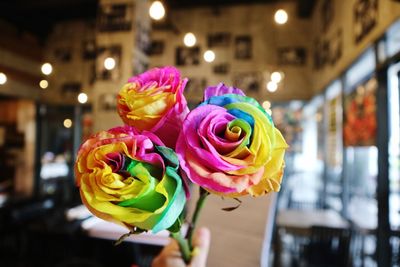 Close-up of rose bouquet
