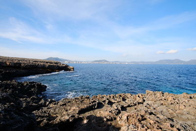 Scenic view of sea against sky