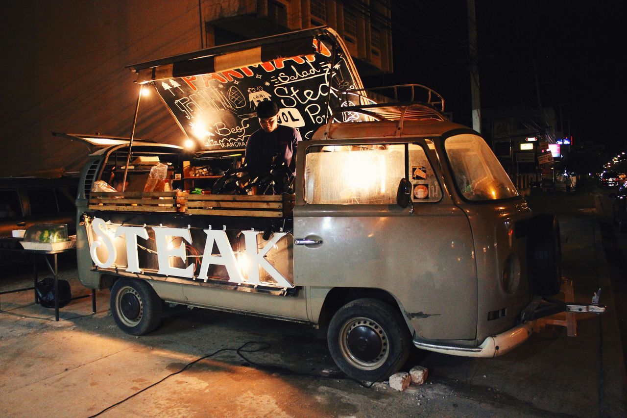 illuminated, night, land vehicle, flame, fire - natural phenomenon, transportation, retro styled, glowing, table, burning, street, mode of transport, no people, car, parking, old-fashioned, lighting equipment, heat - temperature, outdoors, stationary