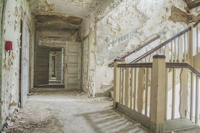 Interior of abandoned house