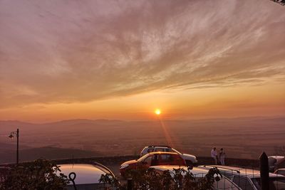 Scenic view of sunset sky