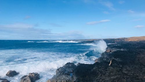 Scenic view of sea against sky