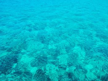 High angle view of mediterranean sea