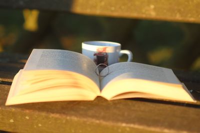 Close-up of book