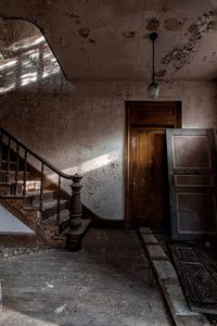 Interior of abandoned building