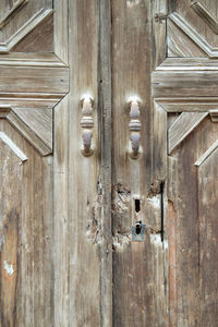 Full frame shot of wooden door