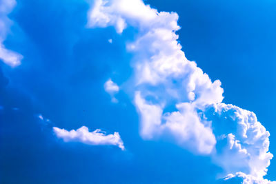 Low angle view of blue sky