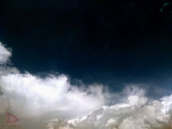 Low angle view of cloudy sky