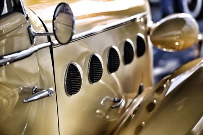 Close-up of vintage car