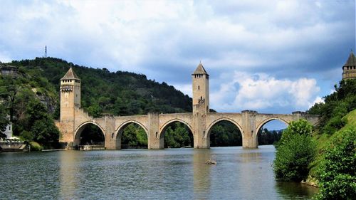 The old bridge into the french city ca or.