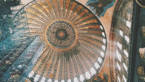 Low angle view of ceiling