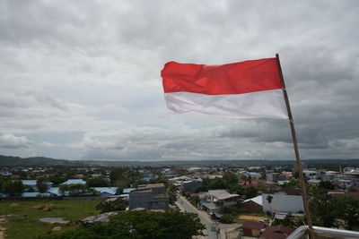 Scenic view of buildings in city against sky