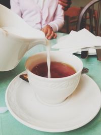 Close-up of coffee cup