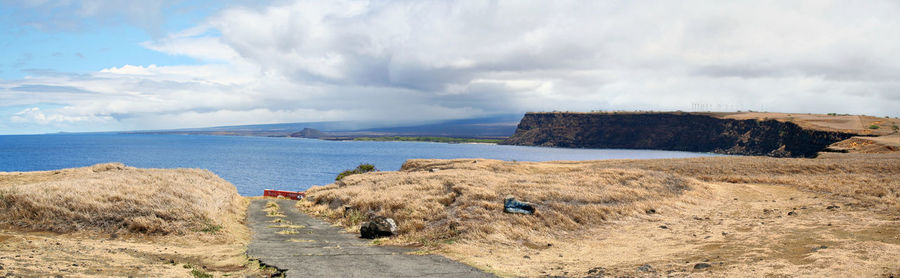 Panoramic view of sea against sky