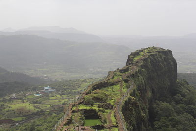 Scenic view of rock formation