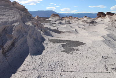 Scenic view of desert against sky