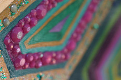 High angle view of multi colored decoration
