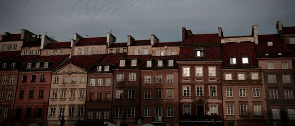 Residential buildings against sky