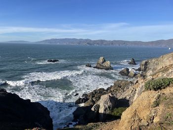 Scenic view of sea against sky