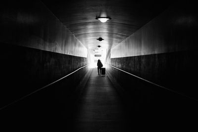Illuminated tunnel