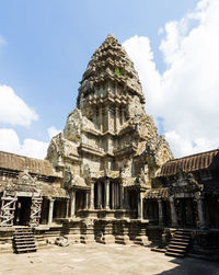 Ancient temple against sky