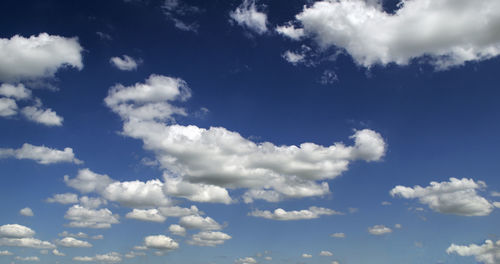 Low angle view of clouds in sky