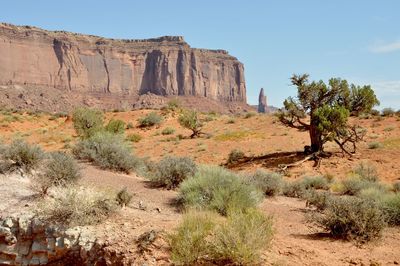 Rock formations in a desert