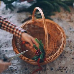 Close-up of basket