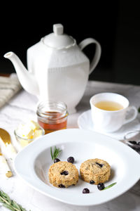 Breakfast on table