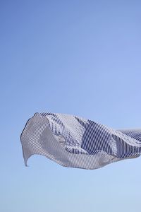 Low angle view of bird against clear sky