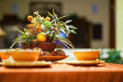 Close-up of centerpiece