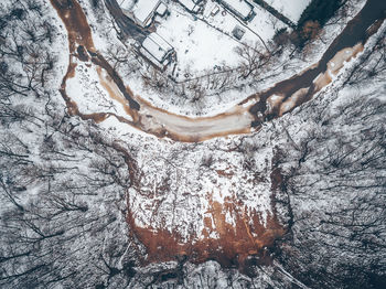 Close-up of snow on mountain