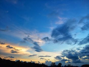 Low angle view of clouds in sky