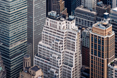 Aerial view of buildings in city