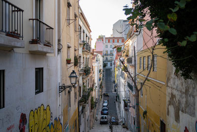 Street amidst buildings in city