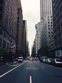 City street against sky